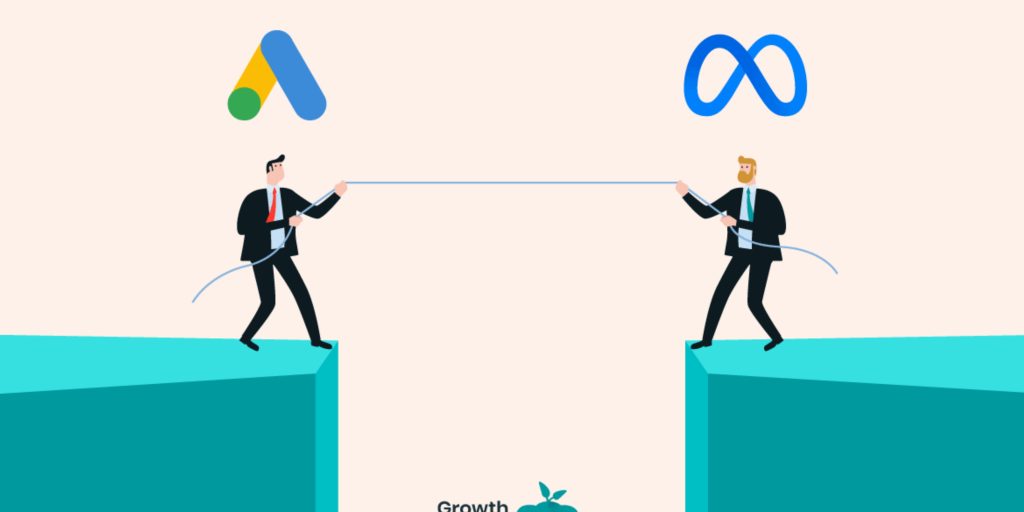 Paid advertising dashboard with retargeting audience setup.